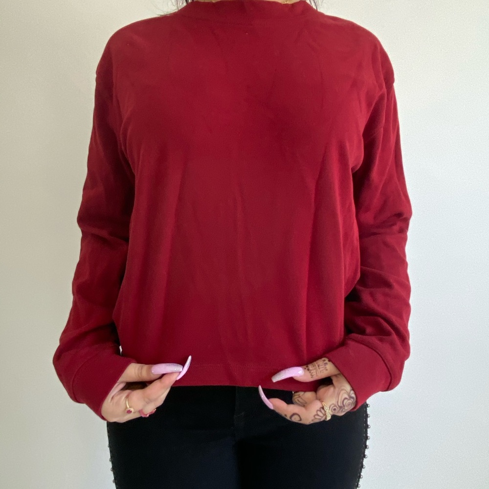 Zara French terry top
